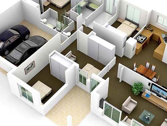 3D Building Design Plan