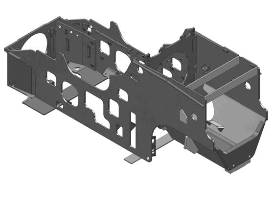 Automotive Sheet Metal Part Model in Solidworks