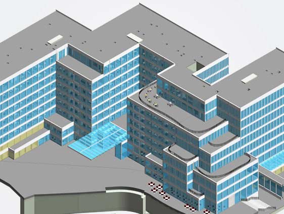 3D BIM Modeling of Multistory Mix use Building