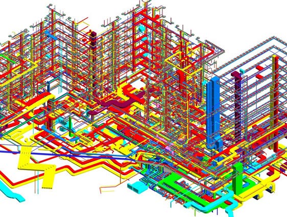 MEP Model of Multistorey Mix used Building