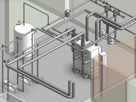 3D BIM MEP Model