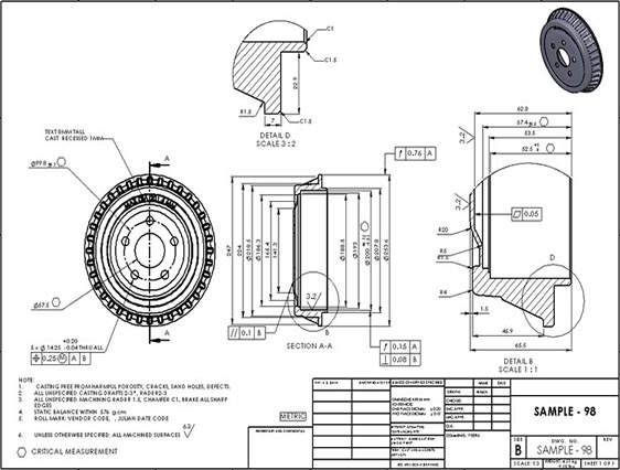 CAD Conversion of Automotive Break Drum Part