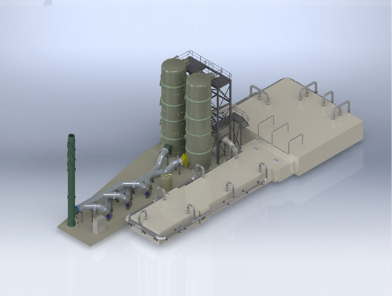 3D Modeling Recycling Plant