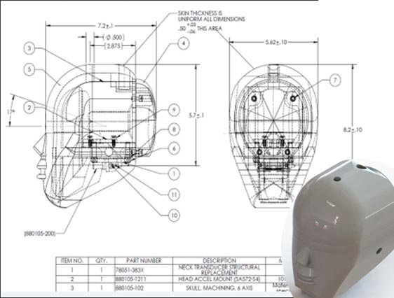 3D Modeling and Drafting of Human Body Part