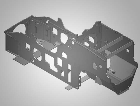 Automotive Sheet Metal Part Model in Solidworks