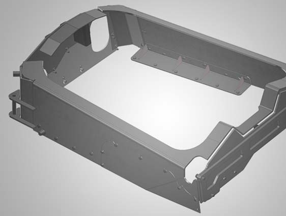 Solidworks CAD Model of Sheet Metal Part