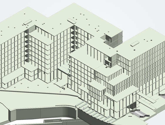 Revit Structural BIM Model of Building