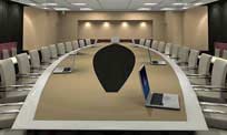 3D Conference Room Rendering
