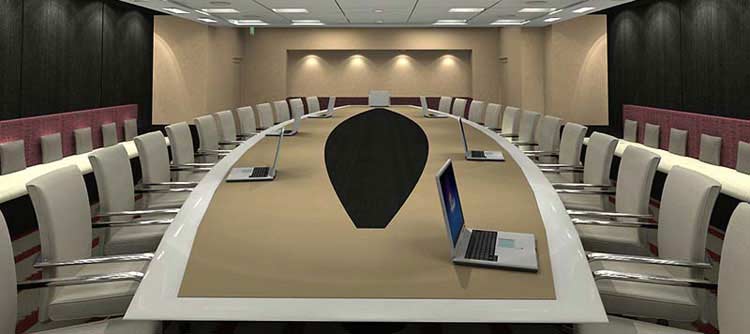 3D Conference Room Rendering