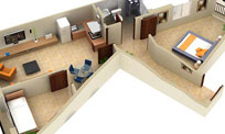 3D Floor Plan Design Rendering