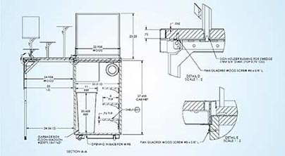 Manufacturing Drawings of Office Furniture
